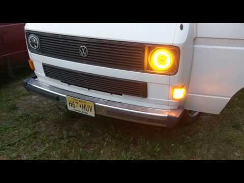 7 inch round LED Vanagon Headlight set video 4