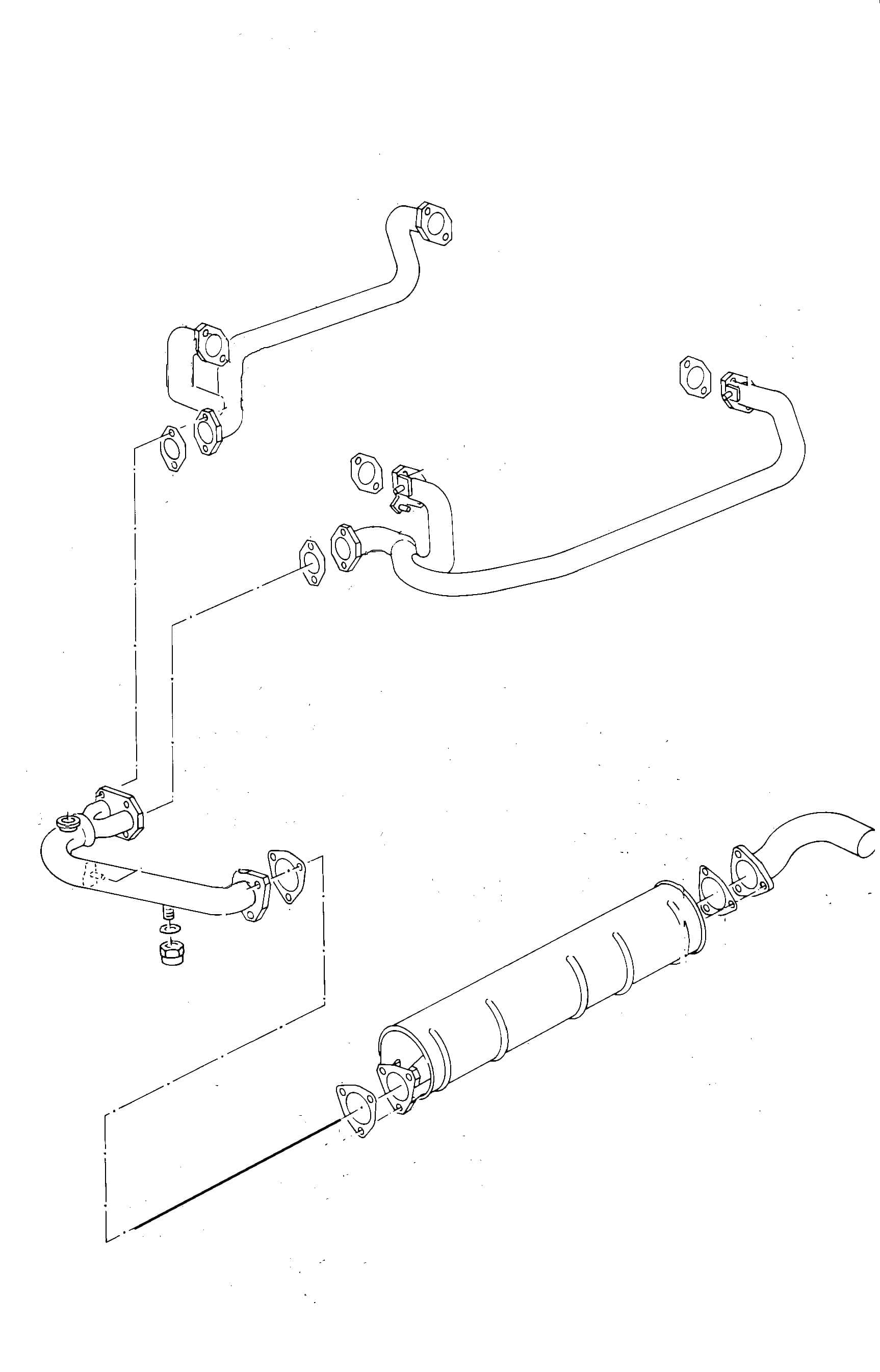 Complete Exhaust System for 1.9L Vanagon