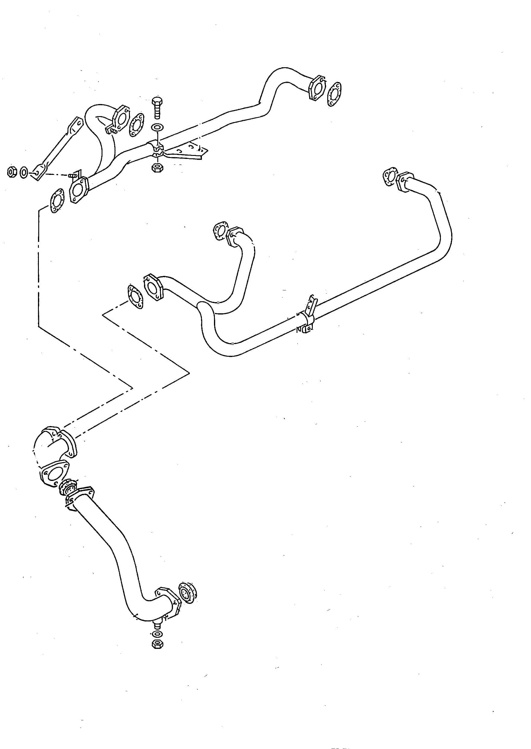 2.1L Header for 2wd Vanagon 86-92