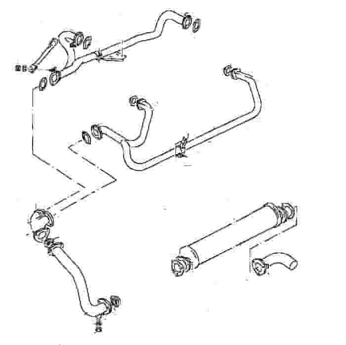 Vanagon Exhaust System 86-91 2wd