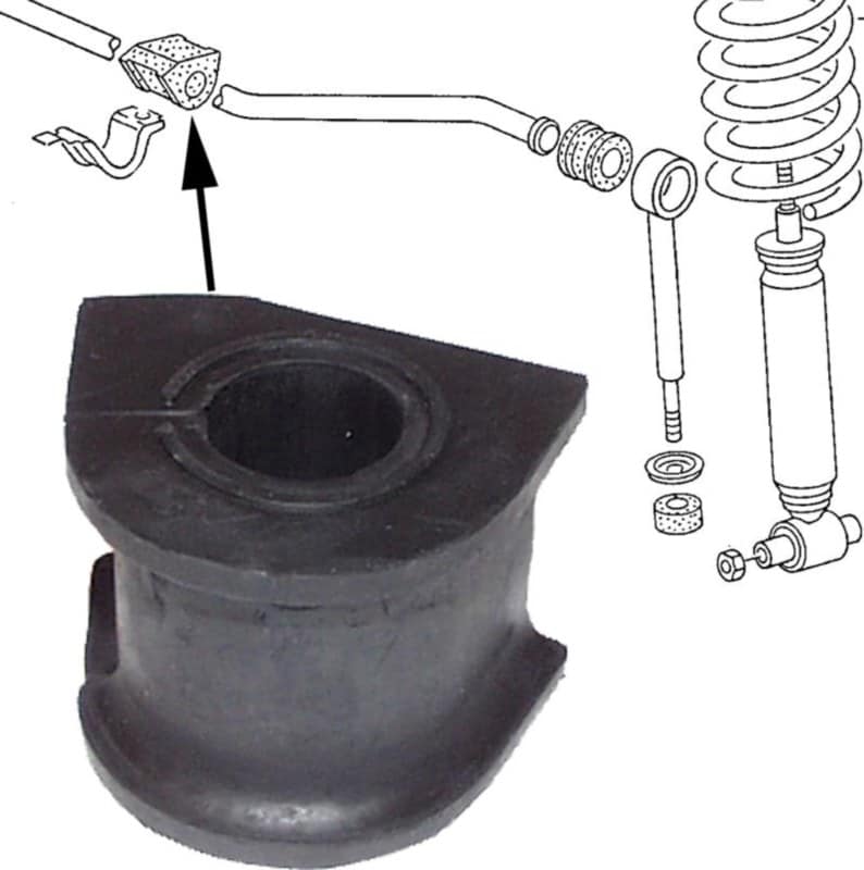 Sway Bar Bushing for 85-91 Vanagon with 21mm sway bar.