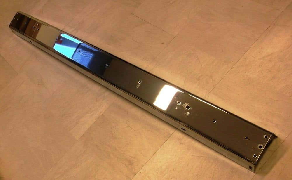 Aftermarket Rear Bumper (Chrome) with pad holes