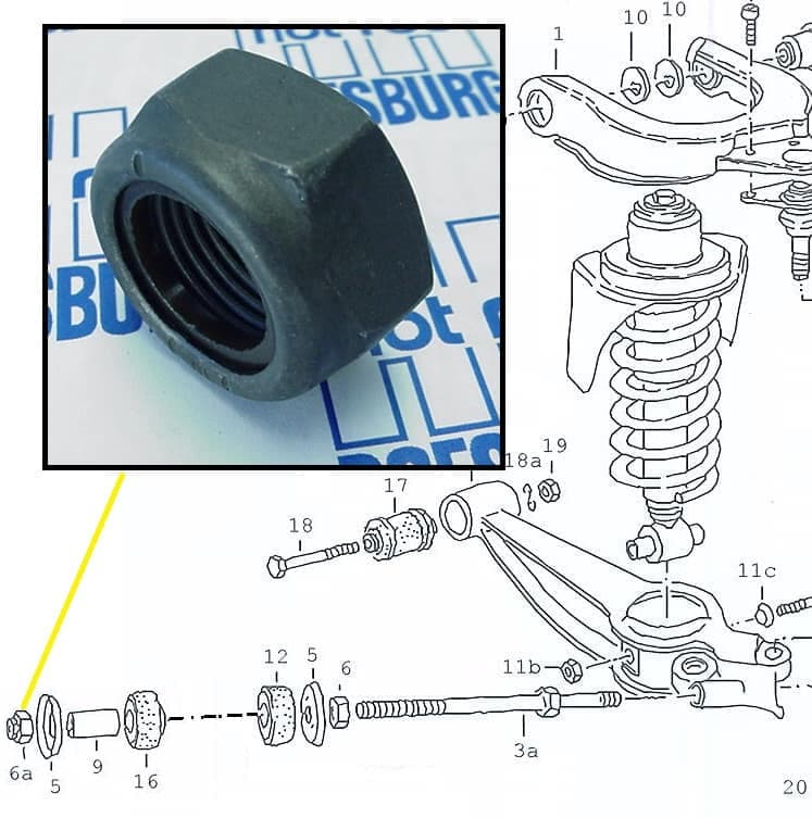 Radius Rod Nut