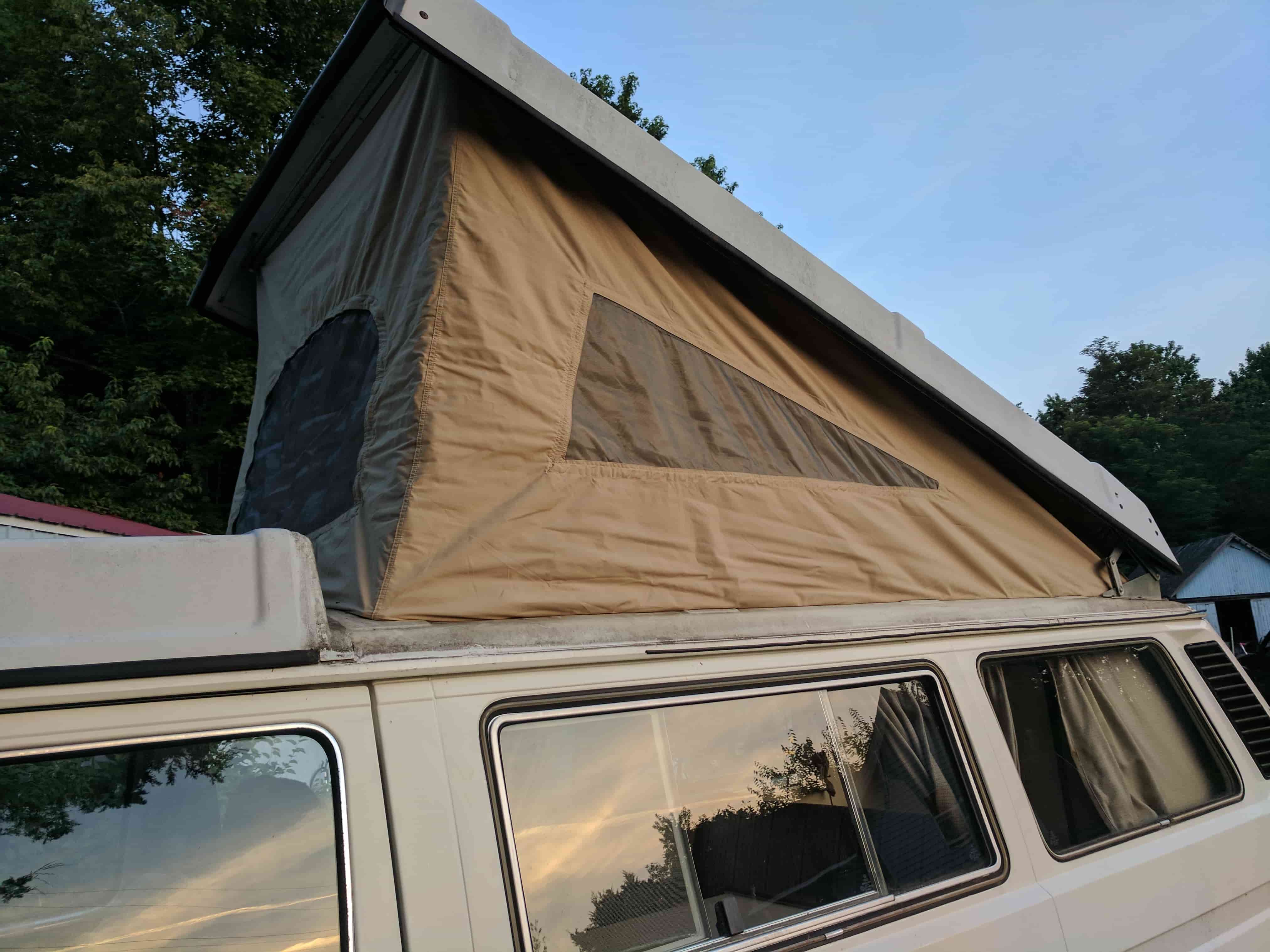 Pop Top Canvas, 3 window for 84-91 Westfalia (Tan)