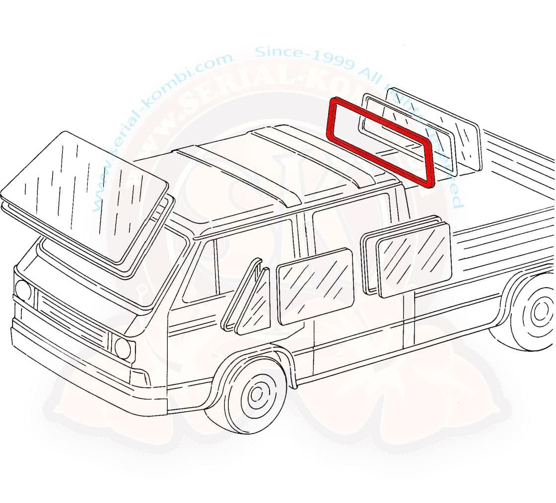 Rear Window Seal for Vanagon Sinka or Doka