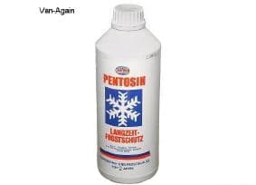 Blue Antifreeze for Waterwaterboxer engine