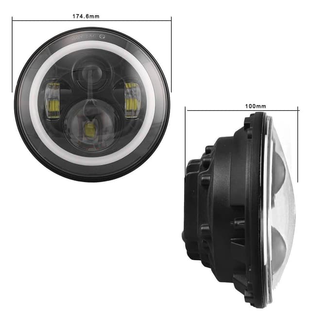 7 inch round LED Vanagon Headlight set image 2