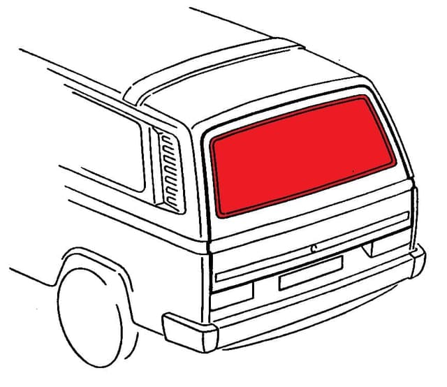 Window Seal Kit for 85-92 Vanagon with no chrome image 2