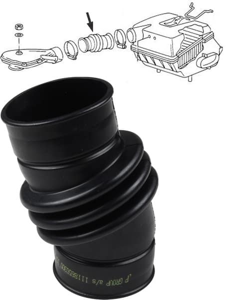 Air Intake Boot for 83-85 Vanagon with factory carb