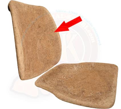 Front Seat Back Rest Hair Pad for 74-79 VW Bus and 80-85 Vanagon Westfalia