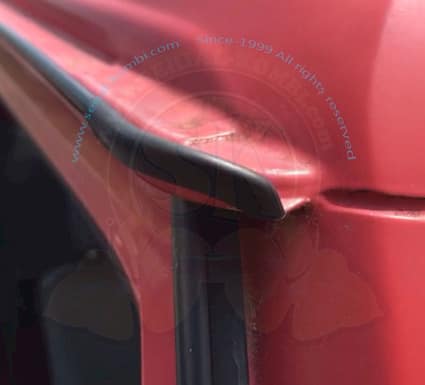 Gutter Trim End Cap - Front Right/Rear Left - Graphite - Vanagon