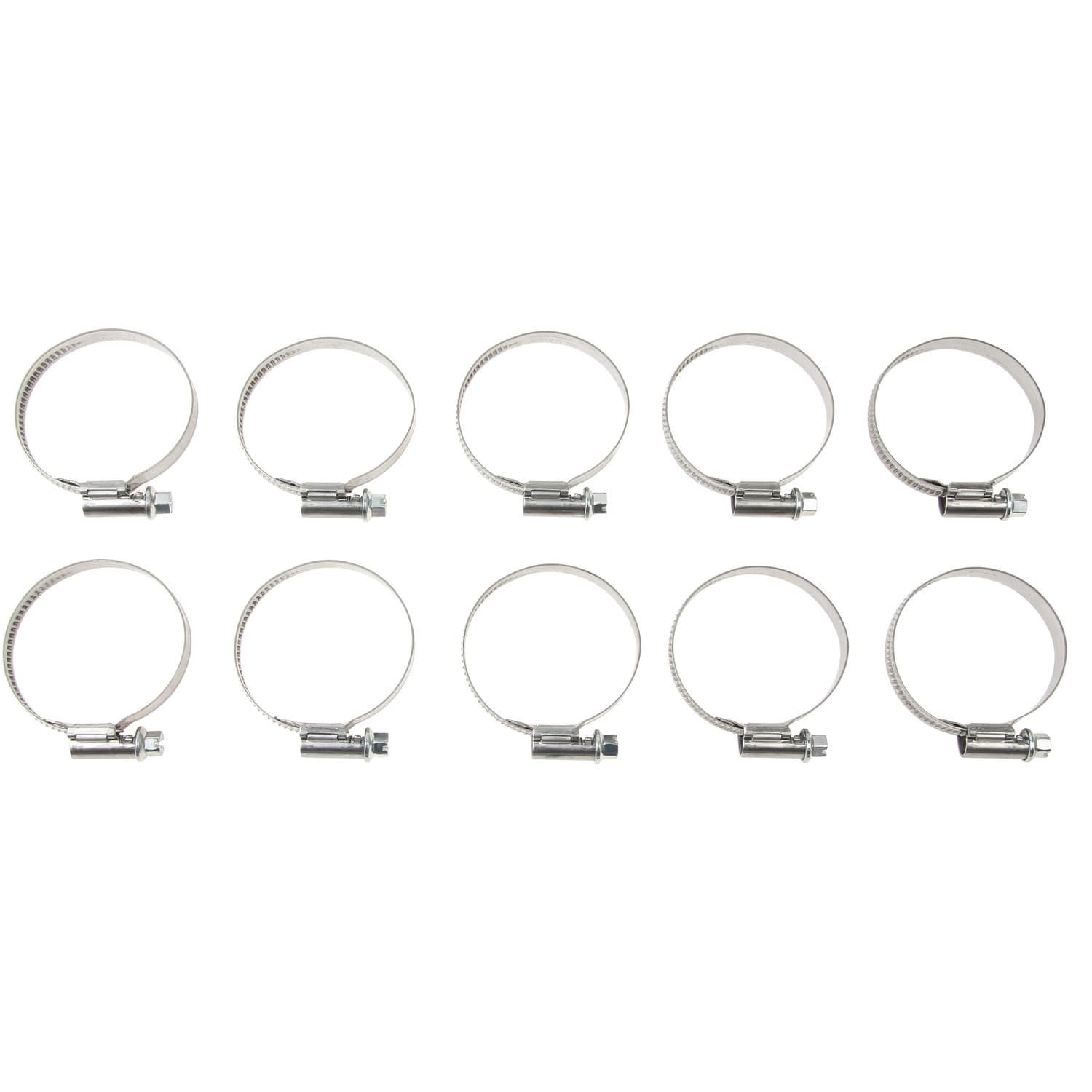 Large Stainless Steel Hose Clamp 32-50mm, 9mm Wide, a 10 pack