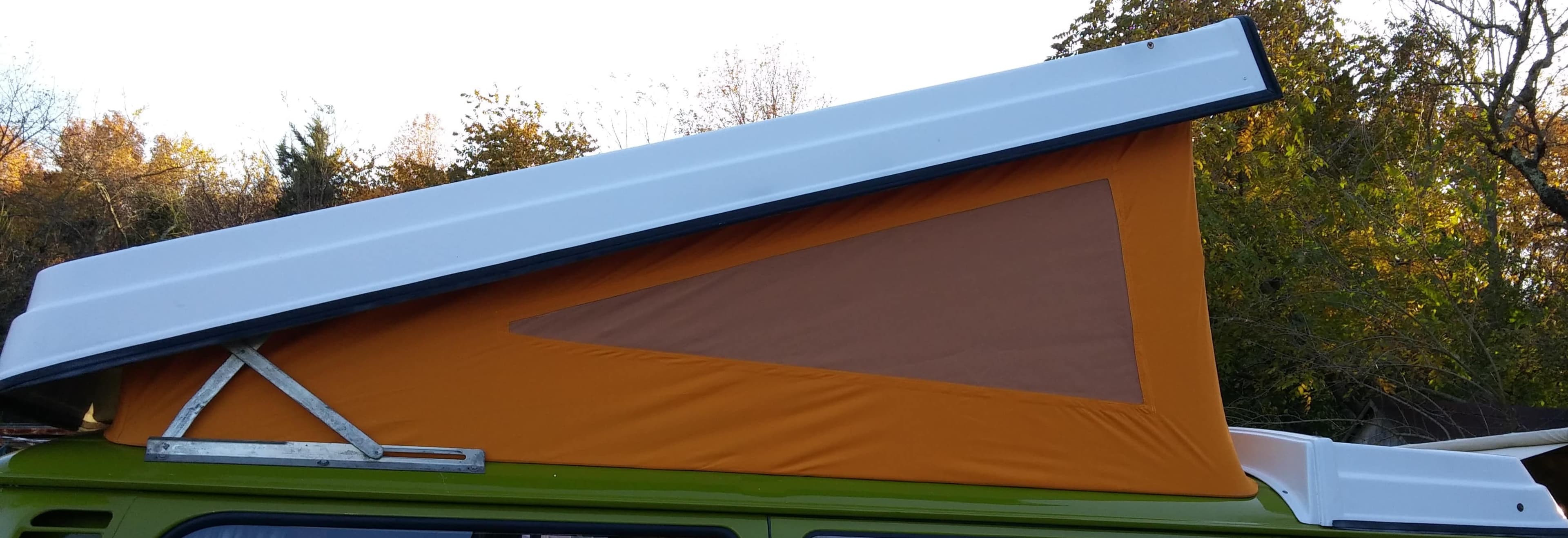 Pop Top Canvas for VW Bus from 74-79 Acrylic, 3-window