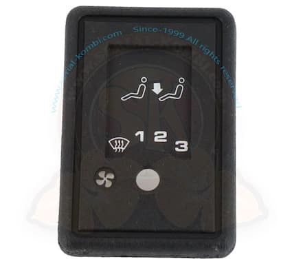 Rear Heater Fan Switch Cover on Dash for all Vanagon- Black