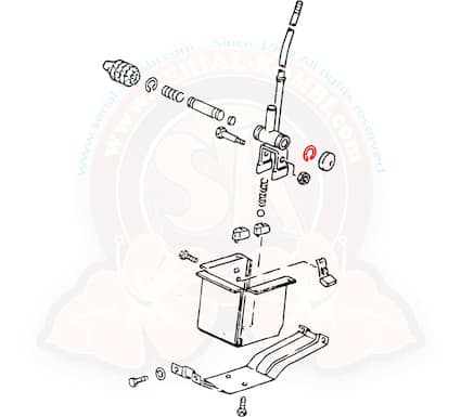 Securing ring for 5-speed manual shifter all Vanagon