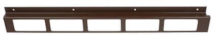 Westfalia fridge lower vent in stainless steel with brown coating